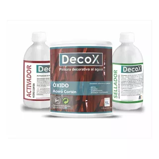 Decox | Kit Completo 8m2 | Pintura Óxido Acero Corten