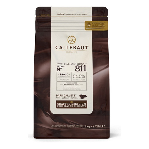 Chocolate Semi Amargo 54% Callebaut Bolsa 1 Kg.