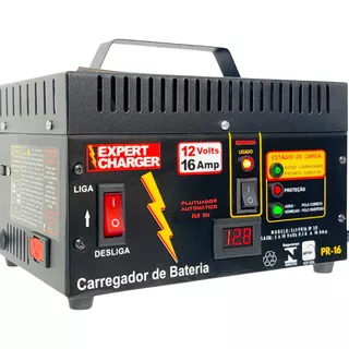 Carregador Bateria 12 Volts Voltímetro Digital