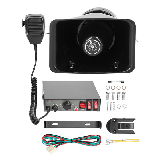 Alarma De Seguridad Automotriz 200w Con 9 Tonos Para Auto