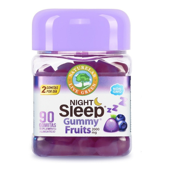 Night Sleep Gummy Fruits, Naturelab 90 Gomitas