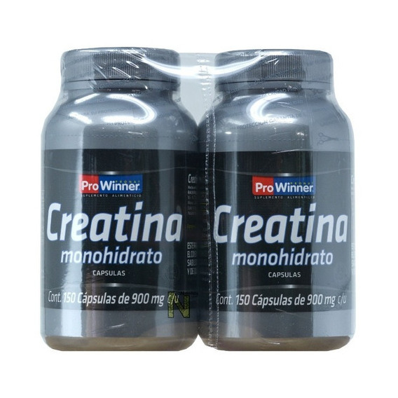 Suplemento Creatina Monohidrato 100% (150 Cáps) Prowinner Sabor Natural