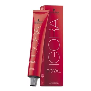  Tinte Profesional Permanente Igora Royal Schwarzkopf 60ml Color 7-77 Rubio Medio Cobrizo Intenso