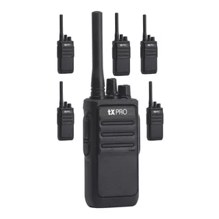 6x Radio Portátil Uhf Tx-320 16 Ch 2 Watts Mejor Que Baofeng