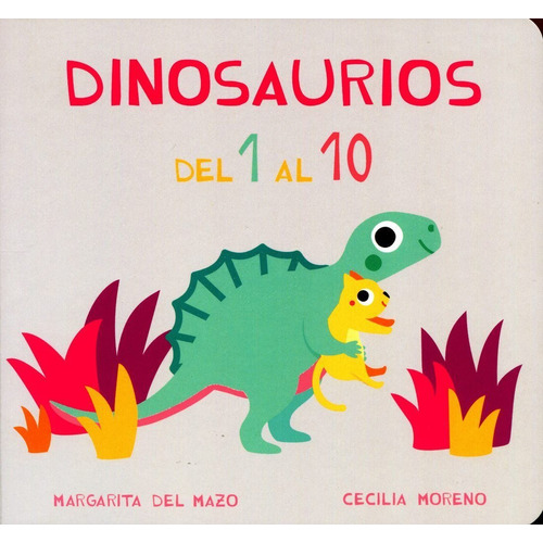 Dinosaurios Del 1 Al 10 / Pd., de Margarita Del Mazo. Editorial Ediciones Jaguar Infantil, tapa dura en español, 1