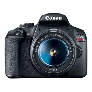  Canon Eos Rebel Kit T7 18-55mm Iii Dslr Cor  Preto