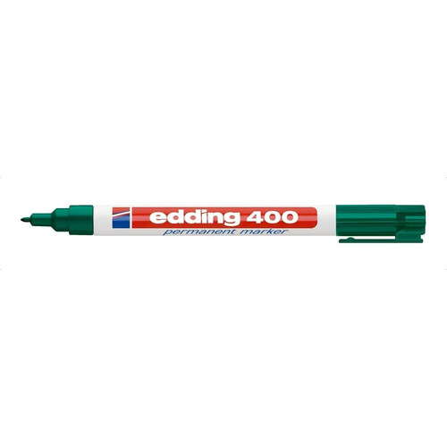 Marcador Permanente Edding 400 1mm Punta Red(x10un)dist Ofic Color Verde