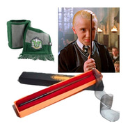 Combo X2 Varita Draco Malfoy +bufanda Slytherin Harry Potter