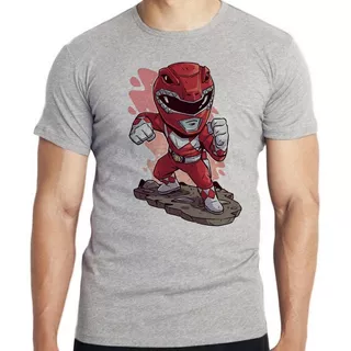 Camiseta Infantil Top Power Ranger Red Super Heroi Desenho