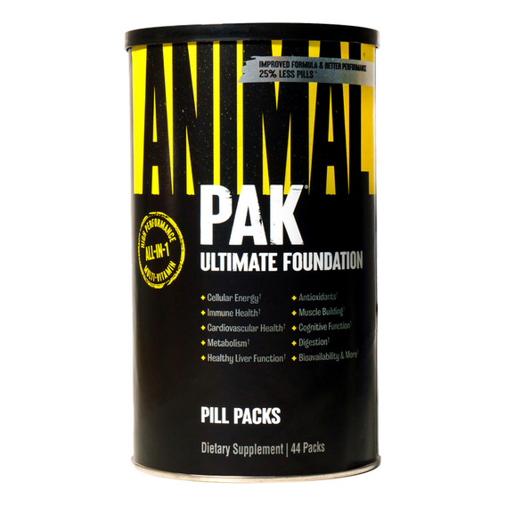 Suplemento en comprimidos Universal Nutrition  Animal Pak Animal training Pak vitaminas en lata de 43mL 44 un