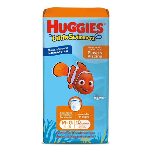 Pañales Huggies Little Swimmers sin género M