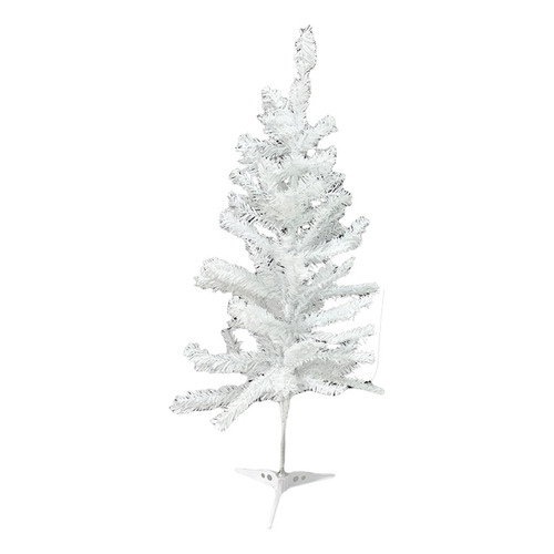 Arbolito De Navidad 90cm 108 Ramas De 5cm Blanco Elegante
