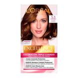 Kit Tintura L'Oréal Paris  Excellence Tintura L'Oréal Excellence Creme tono 5.3 castaño claro dorado para cabello