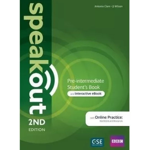 Speakout Pre-intermediate Student's Book 2ed W/online Practi, De Antonie Clare. Editorial Pearson, Tapa Blanda, Edición Second Edition En Inglés
