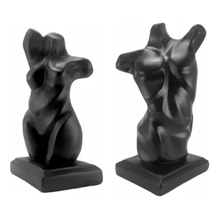 Torso 1 Masculino  E  1 Feminino - Estatueta Dorso Enfeite 