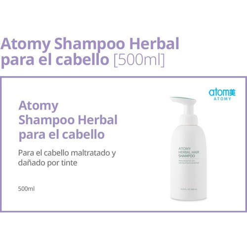 Atomy Shampoo Herbal 1pza 500ml