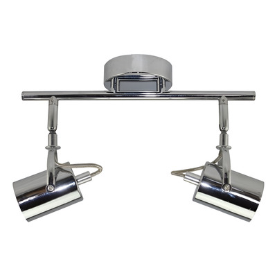 Aplique Cupido 2 Luces Cromo Acero Apto Led Cabezal Movil