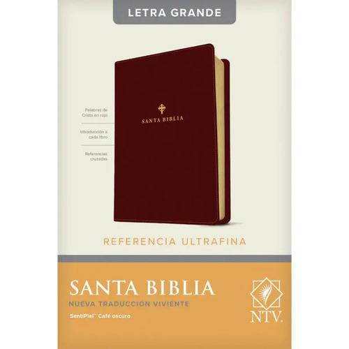 Biblia De Referencia Ultrafina Ntv Letra Grande, De Nueva Traducción Viviente. Editorial Tyndale, Tapa Blanda En Español, 2019