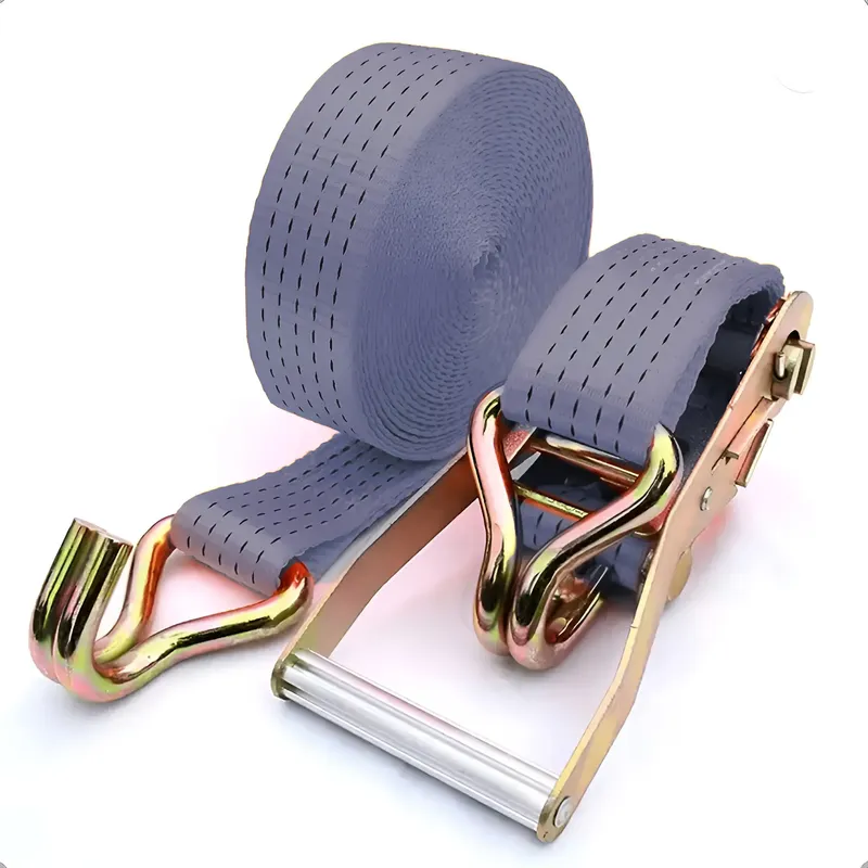 Kit Catraca e Cinta 9m 50mm Gancho J 5 Ton Caminhão em Várias Cores