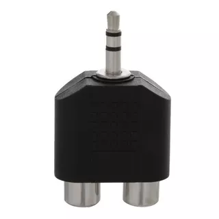 Adaptador Audio Micrófono 2 X 1 Auxiliar 3.5mm Para Pc Y Ps4 Color Negro
