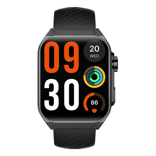Reloj inteligente Haylou Watch S8 con pantalla curva Amoled de 1.96 Bt 5.3, color negro, bisel, color negro, diseño de pulsera, malla