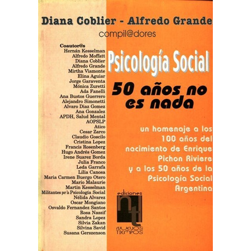 Psicologia Social . 50 Años No Es Nada