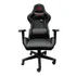 Silla de escritorio Marvo CH-106 gamer ergonómica negra con tapizado de cuero sintético