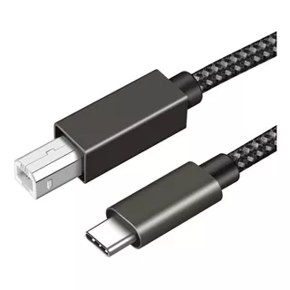 Cable Reforzado 1,5mts Usb C - Usb B Impresora Para Macbook