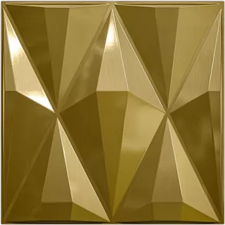 12 Paneles De Pared 3d De Diamante Dorado Para Despegar Y Pe