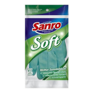 Luva Latex Multiuso Sanro Soft Verde - Tamanho G