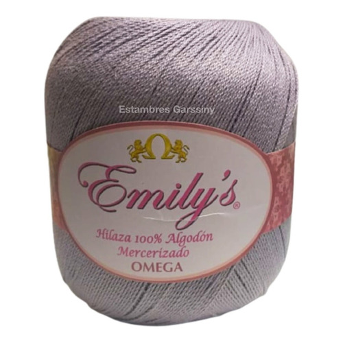 Hilaza Emily's Omega 100% Algodón Bola De 150g Color Argento