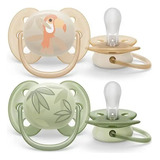 Set De 2chupónes Philips Avent Ultra Soft  0-6 Meses