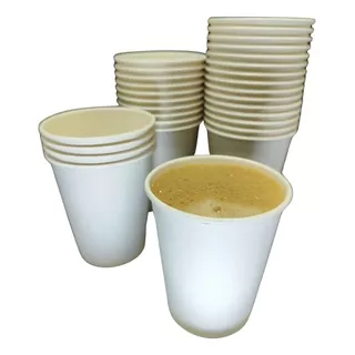Vaso Para Café Encerado Biodegradable 8 Oz 100 Piezas S/tapa