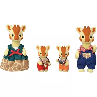 Calico Critters Set 4 Figuras Familia De Jirafas Caja Dañada