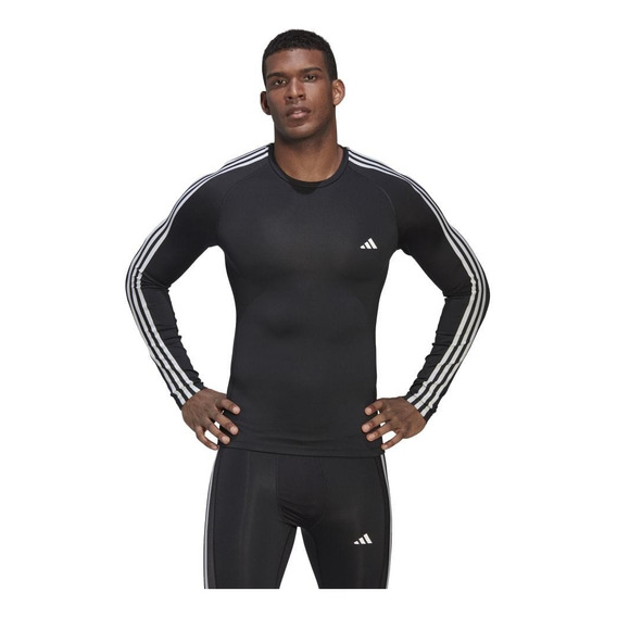 Remera adidas Techfit Negro - Hd3532