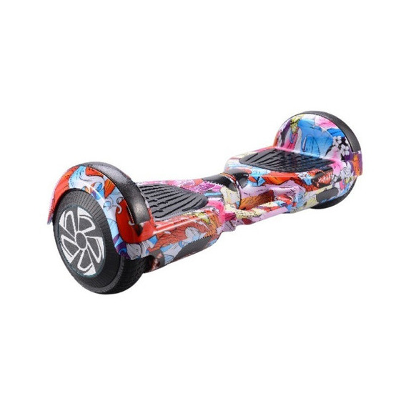 Skate Electrico Patineta Hoverboard Color Graffiti Rojo