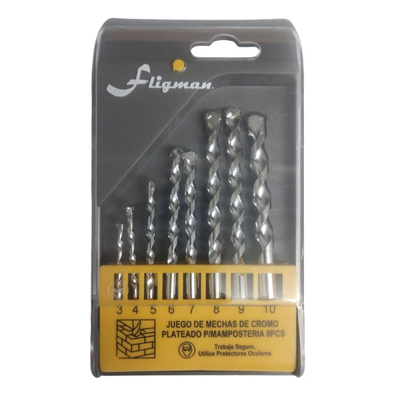 Kit De Mechas De Widia De 3 A 10 Mm Fligman