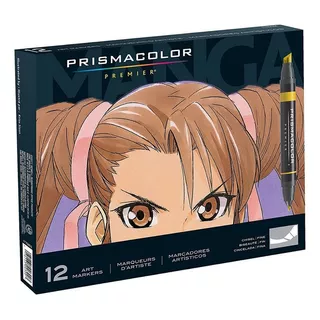 Marcadores Prismacolor Premier 12 Set Manga Color Multicolor