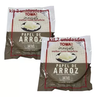 Papel De Arroz Tailandes 340g - Towatowa Kit 2 - Promoção