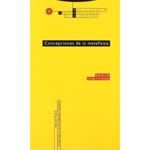 Concepciones De La Metafisica. Enciclopedia Iberoamericana D
