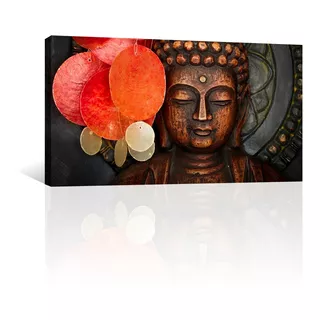Cuadro Decorativo Zen Y Buda Canvas Buda De Cobre Con Adorno
