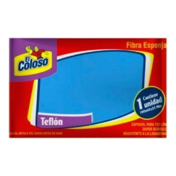 Esponja Especial Para Teflon & Ceramica El Coloso Pack X4