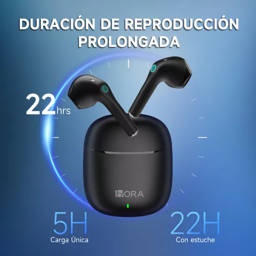 Audífonos In-ear Inalámbricos, Audifonos Bluetooth 5.3 Auriculares  Inalámbricos In-Ear Audífonos con Micrófono 1Hora Aut203