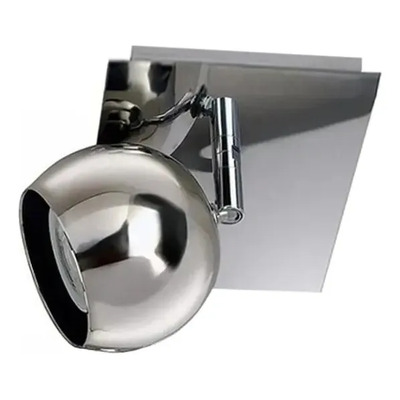 Aplique 1 Luz Bocha Cromo Led 220v Luz Desing. Cromo