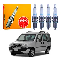  Jogo Velas Ngk Doblo 1.3 16v 2001 A 2006
