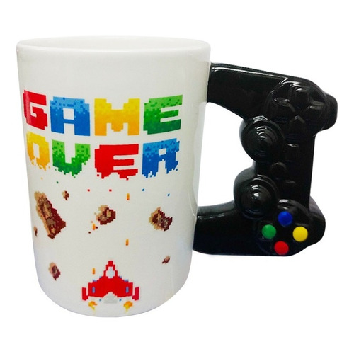 Taza Tazón Joystick Retro Game Over Mug Ceramica Control