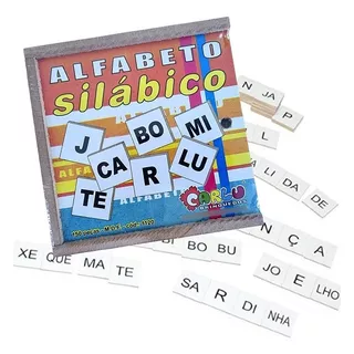 Brinquedo Alfabeto Silabico Alfabetização 150 Peças Escolar