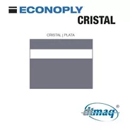 Plástico Bicapa Laserable Econoply Cristal / Plata 60x40cm