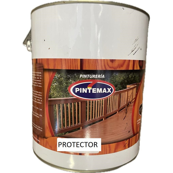 Protector Madera Premium Pintemax 3,6lts Solvente 7 Colores.