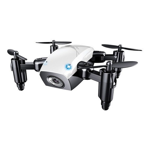 Mini drone Broadream S9W con cámara HD white 1 batería